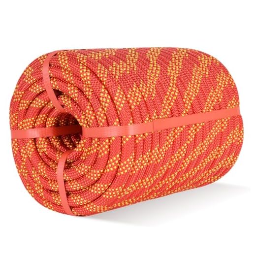 Shanshanshop 1/2 Inch 150Ft Tree Rope， Arborist Rope，Climbing Rope for Adults，Tree Climbing Rope，Tree Rope，Static Rope（red）