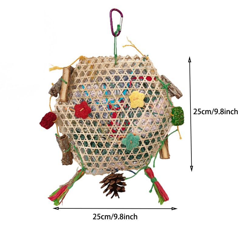 ZYYRSS Parrot Conure Shredding Foraging Hanging Bell Toys for Parakeets Cockatiel, Budgies, Lovebird and Small Birds Cage - Image 3