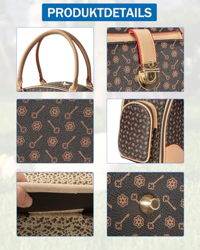 OUUTMEE Hundetasche Tragbarkeit,42 x 18 x 31 cm Hundetransporttasche bis 4 kg,Hunde Reisetasche,Geeignet für den Transport Kleiner Hunde und Katzen auf Ausflügen
