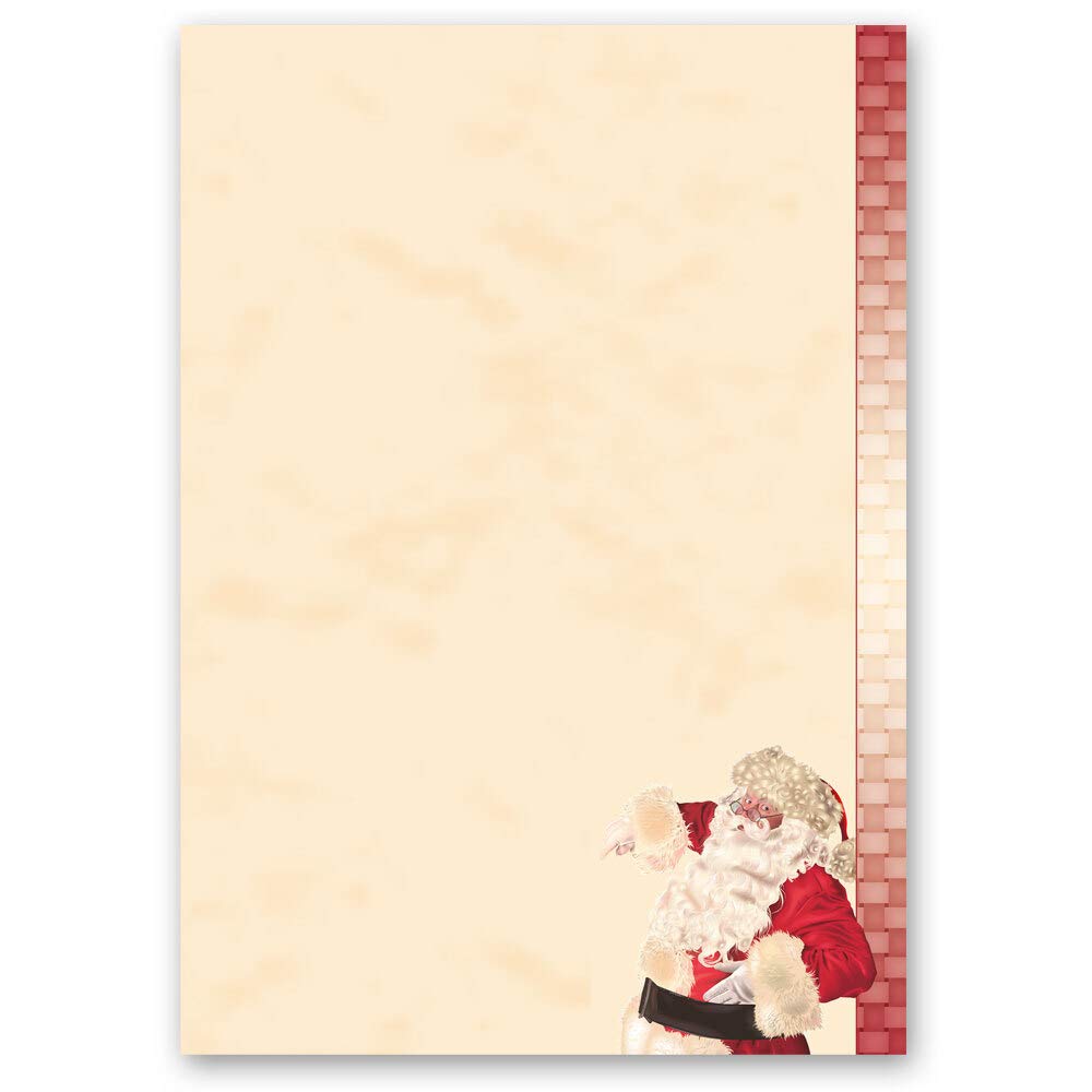 100 Sheets Motif Letter Paper! Christmas Paper Santa Claus - Motif DIN A5 - Paper-Media โ image 1