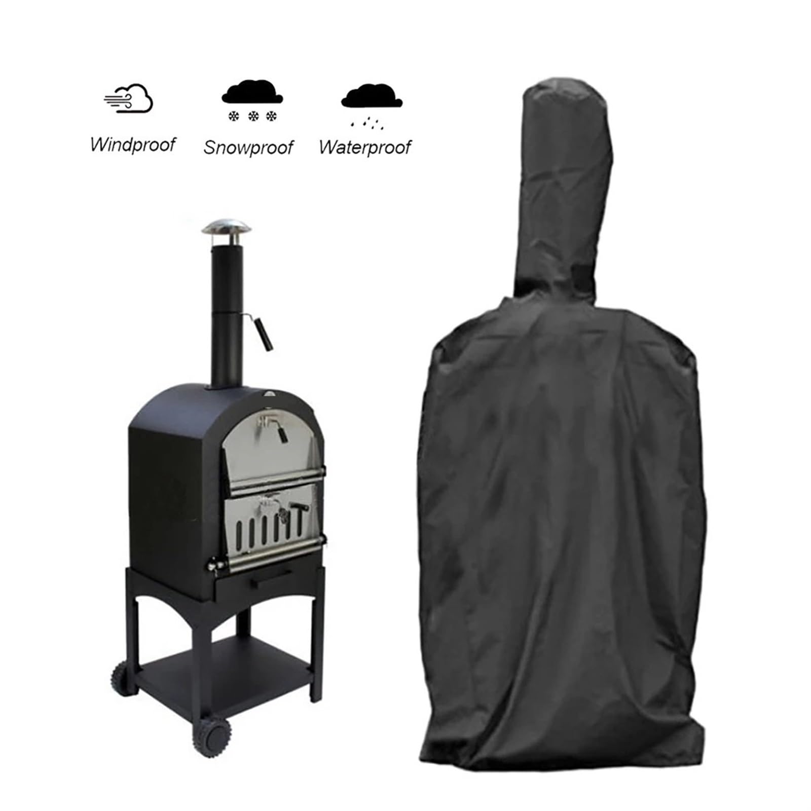 Funda Barbacoa Eexterior Impermeable Funda for horno de pizza, funda for muebles de jardín, funda impermeable y a prueba de polvo, fundas for muebles de exterior y patio, utensilios de cocina