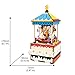 Hands Craft DIY 3D Music Box Wooden Puzzle – Merry-Go-Round Laser Cut Assembly Model Building Kit Brain Teaser Puzzles Educational STEM Toy for Adults and Teens AM304