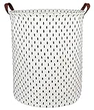 BOOHIT Storage Baskets,Canvas Fabric Laundry Hamper-Collapsible Storage Bin with Handles,Toy Organiz