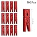 VORCOOL 100pcs Mini Wooden Pegs Photo Paper Craft Clips Laundry Clothespins Red
