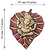 Charmy Crafts Metal Ganesha On Leaf, Wall Hanging Article for Wall Decor, Room Decor, Best for Housewarming, Wedding Gifts