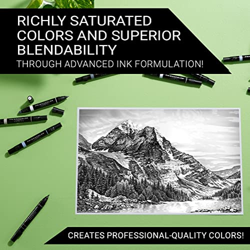 Prismacolor 3622 Premier Double-Ended Art Markers, Fine And Chisel Tip, Cool Grey, 12-Count #TOP2