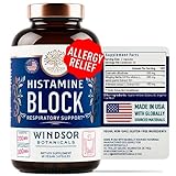 Histamine Blocker for Allergies - Quercetin, Stinging Nettle Flavonoids Natural Antihistamine Tablets - Allergy Relief Supplements & Antihistamines for Adults - 60 Vegan Histamine Block Capsules