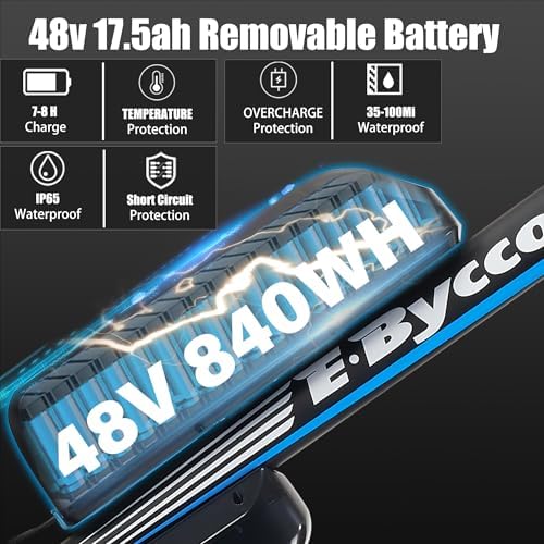 29 Inch Adult Commuter Electric Bike, 17.5AH Removable Battery Electric Bike 29“ x 2.1” 32MPH Electric Mountain Bike 21 Speed Gear Shift Electric Bike image 6