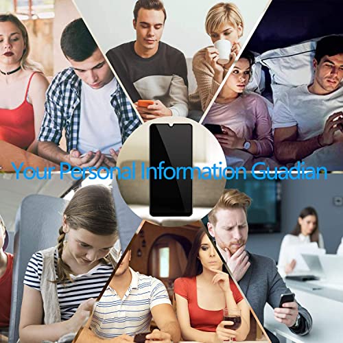 Image of Anti-Spy Privacy Tempered Glass Screen Protector Compatible For Realme 5 Cellphone (Black,Pack Of 1) Edge To Edge Coverage Screen Guard With Easy Installation Kit