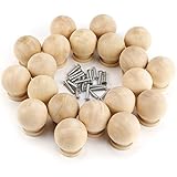 100% Brandneu Anladia 20 St. Natur Holz Schubladengriff Möbelknöpfe Möbelgriffe Möbelknauf Holzknöpfe 34mm
