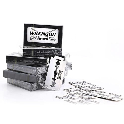 Miniatura 8 de Wilkinson Sword Cuchillas de afeitar clásicas de doble filo (DE), 100 cuchillas, el embalaje puede variar