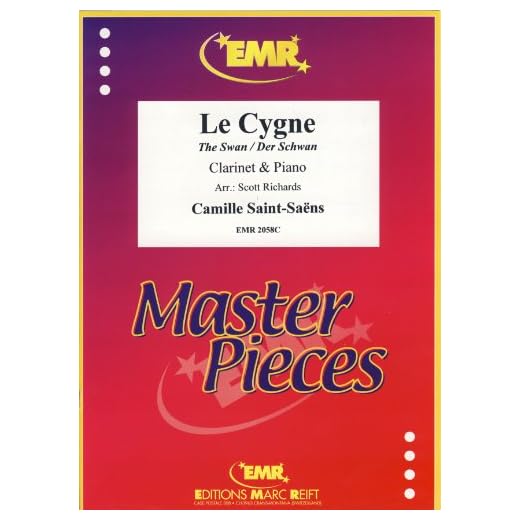 SAINT SAENS - El Cisne de "El Carnaval de los Animales" para Clarinete y Piano (Richards)
