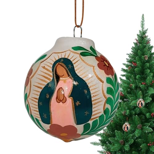 de Bola de Navidad, Regalos de con temática Religiosa maría - Virgen María decoración de Bola Colgante - para Pared Ventana Puerta Pasillo Sala Dormitorio jardín Amigos y