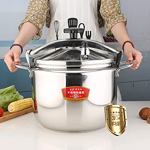 Explosion-Proof-High-Pressure-Cooking-Pot304-Stainless-Steel-Thicken-High-Pressure-Cooker-Induction-Cooker-Gas-Universal-for-Home-Commercial-HotelSilver-18L