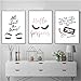 Produktbild Moderne Wandkunst Wimpern Zitat Poster Wimpern Bündel Leinwand Malerei Wimpern Extensensions Salon Dekor Weihnachtsgeschenk Bilder 40x50cmx3 Ungerahmt