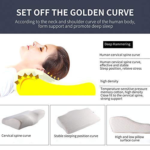Goodjobb Espuma de memória Proteção no pescoço Recuperação lenta Espuma de memória Almofada ortopédi