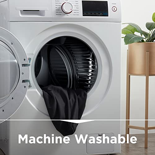 Empyrean Extra Deep Pocket King Fitted Sheet - Black Fitted Sheet King Size, Soft King Size Fitted Sheet For 18 To 24 Inch Mattresses, Luxury King Fitted Sheet Deep Pocket With Corner Straps #TOP6