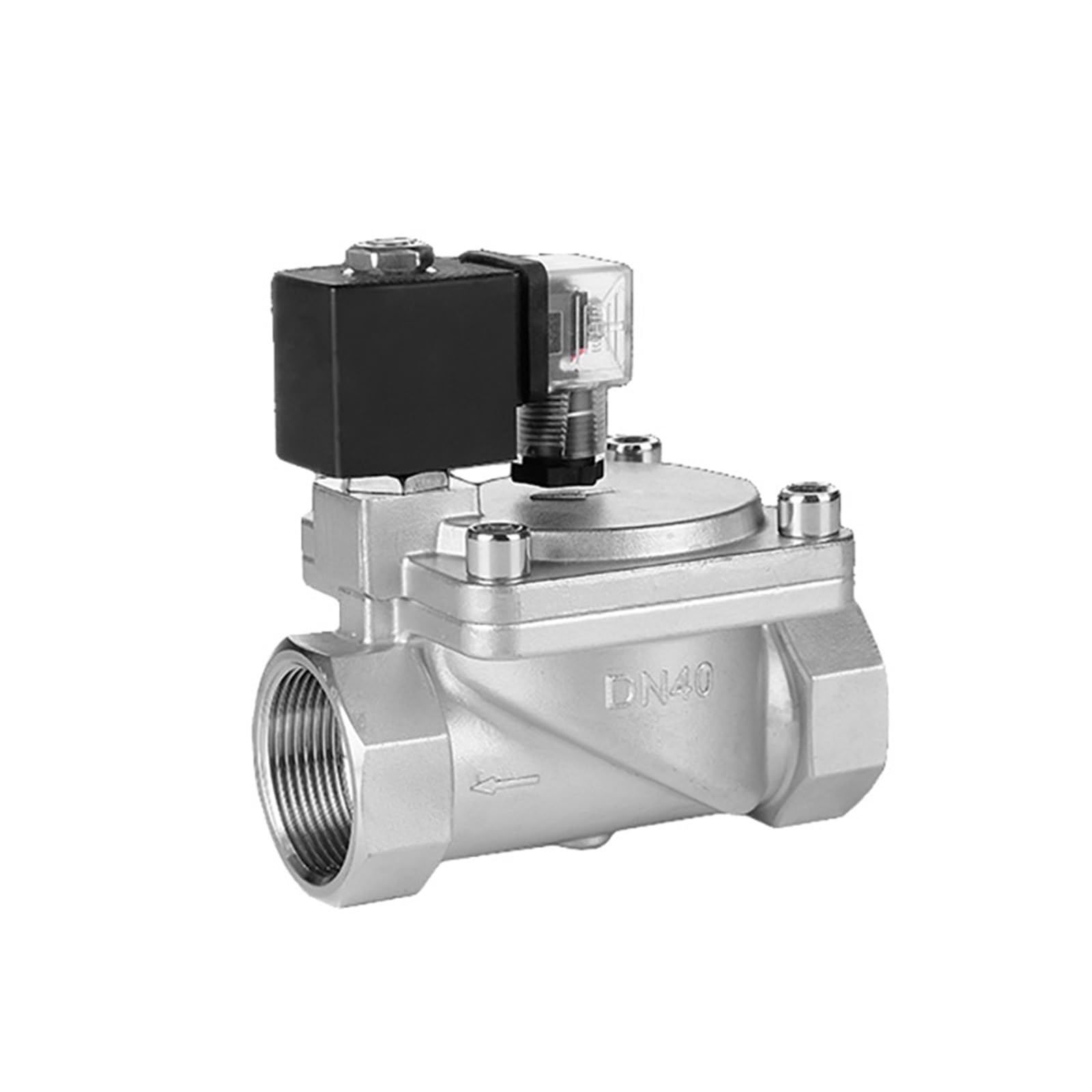 with Manual Switch Stainless Steel High Pressure Solenoid Valve DN15-50 AC220V DC24V(Dn20,G-DC24V-ORDINARY)