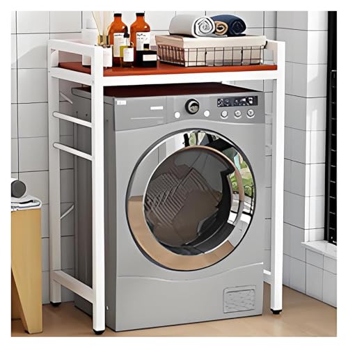 ZCXMNL Estante De Almacenamiento For Lavadora, Estante De Almacenamiento sobre Lavadora, Estantes For Lavadora sobre Lavadora Y Secadora For Lavadora Secadora(White Brown)
