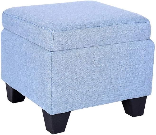 Tabouret de rangement en bois massif pour ranger le salon