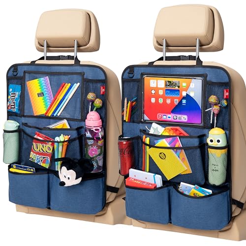 Helteko Backseat Car Organizer, Kick Mats Back Seat Protector wit...