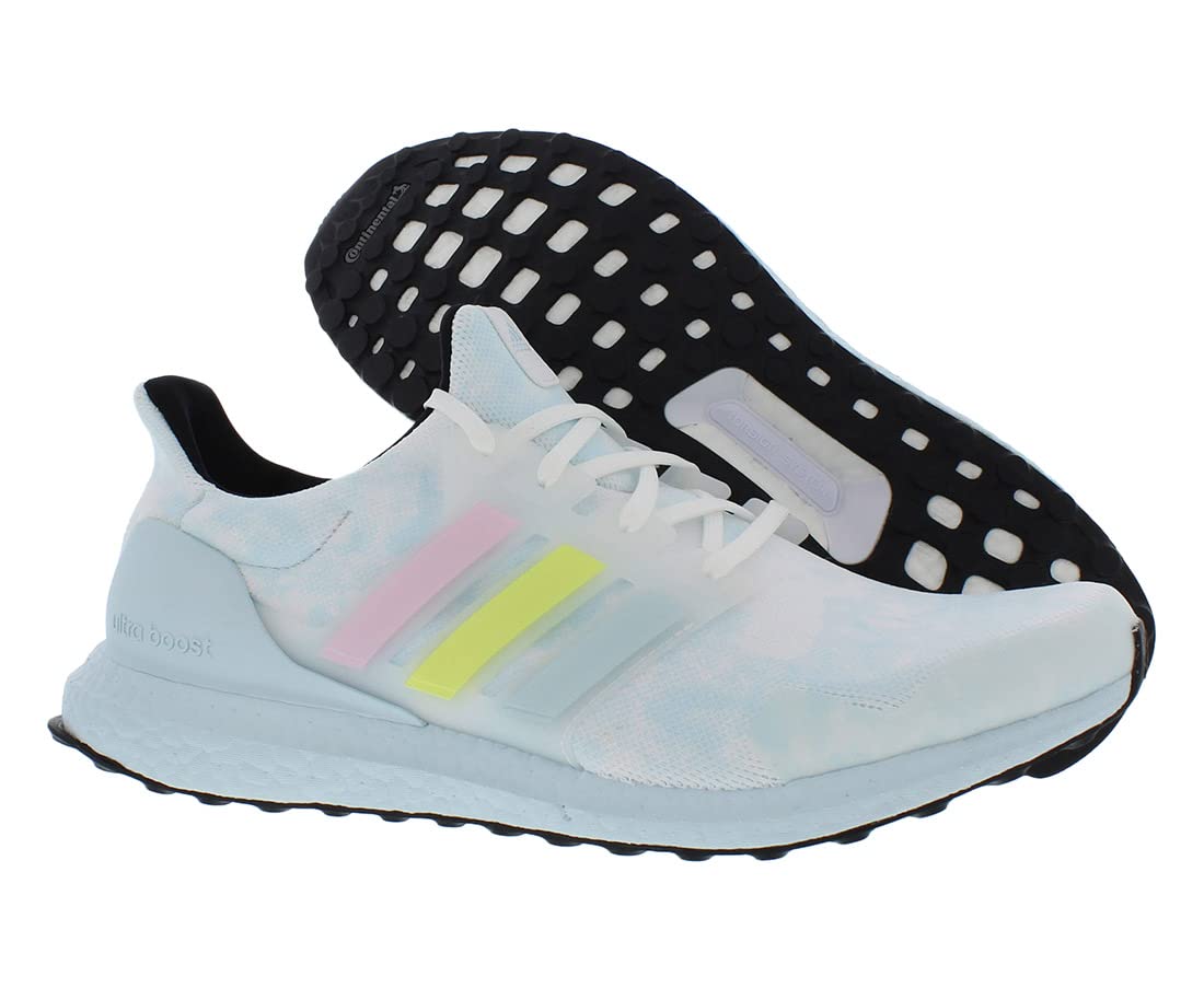adidas Ultraboost Mens Shoes Size 11, Color: Sky Tint/Yellow Tint/Clear Pink
