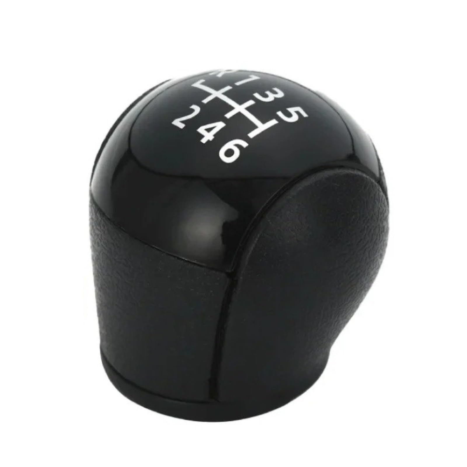 Dwtnmex Black 6 Speed Gear Shift Knob For Transit For Van Mk7 2006-2013 Car 5/6 Speed Gear Stick Shift Knob(Black 6 Speed)