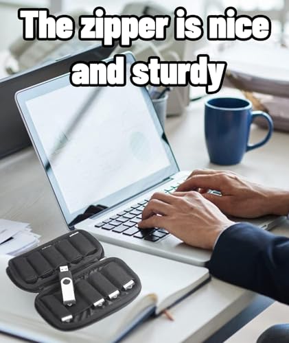 Image of Storage Bag for USB, Organizer Holder for USB Flash /Drivethumb Drives, Pen Drives, External Hard Drives for Tech Professionals, Students, Travelers