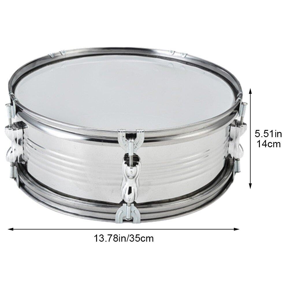 Ensemble De Caisse De 13 Pouces Avec Sangle Réglable, Tambour De Marche À Percussion Avec Baguettes Pour L'apprentissage Performance Musicale