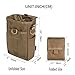 EXCELLENT ELITE SPANKER Molle Dump Pouch Drawstring Magazine Utility Pouch Folding Dump Waist Bag(Coyote Brown)