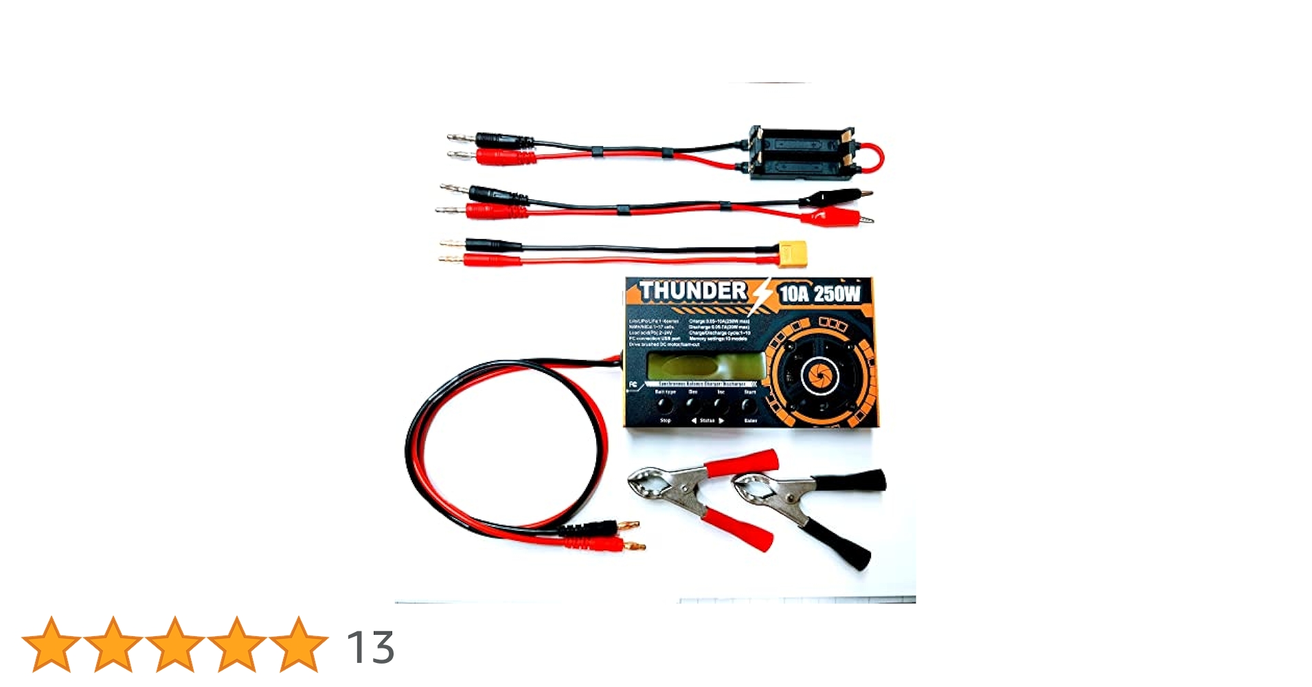 THUNDER 10A 250W 充電器 アダプター バランス充電器 ミニ四駆 Amazon.co.jp: THUNDER 250W DCバランス充電器ディス