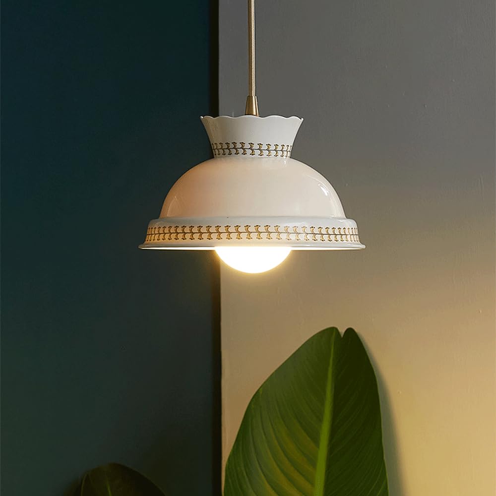 Genérico Lámpara De Techo Minimalista Cerámica, Montaje Empotrado Ajustable, Para Sala Estar, Salón Té, Hotel