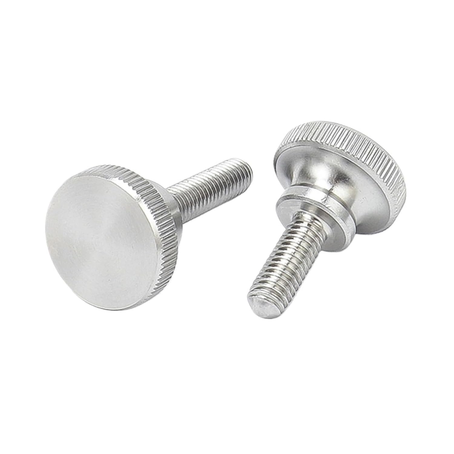 Knurled Thumb Screws, 2Pcs M6 Knurled Thumb Screw Hand Tighten Curtain Wall Lock Screws(M6x120mm)
