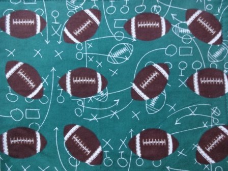 'NUGGLEBUDDY Moist Heat & Aromatherapy Organic Rice Pack for Microwave for Football Fans! FOOTBALL Flannel Fabric Infused with Spearmint Eucalyptus Aromatherapy!