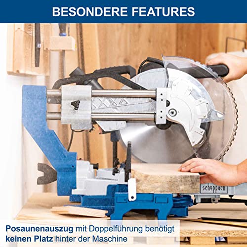 Radial Mitre Saw HM305SL | 2000 W | Height & Cutting Width 340/1040 mm | Blade Diameter 305 mm / 48 Teeth | Progressive Start | High Capacity | For Work of Large Amps