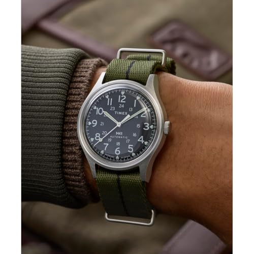 Image of TIMEX Round 40mm Black Dial Mechanical Automatic Men Watch - TW2Y71700UJ