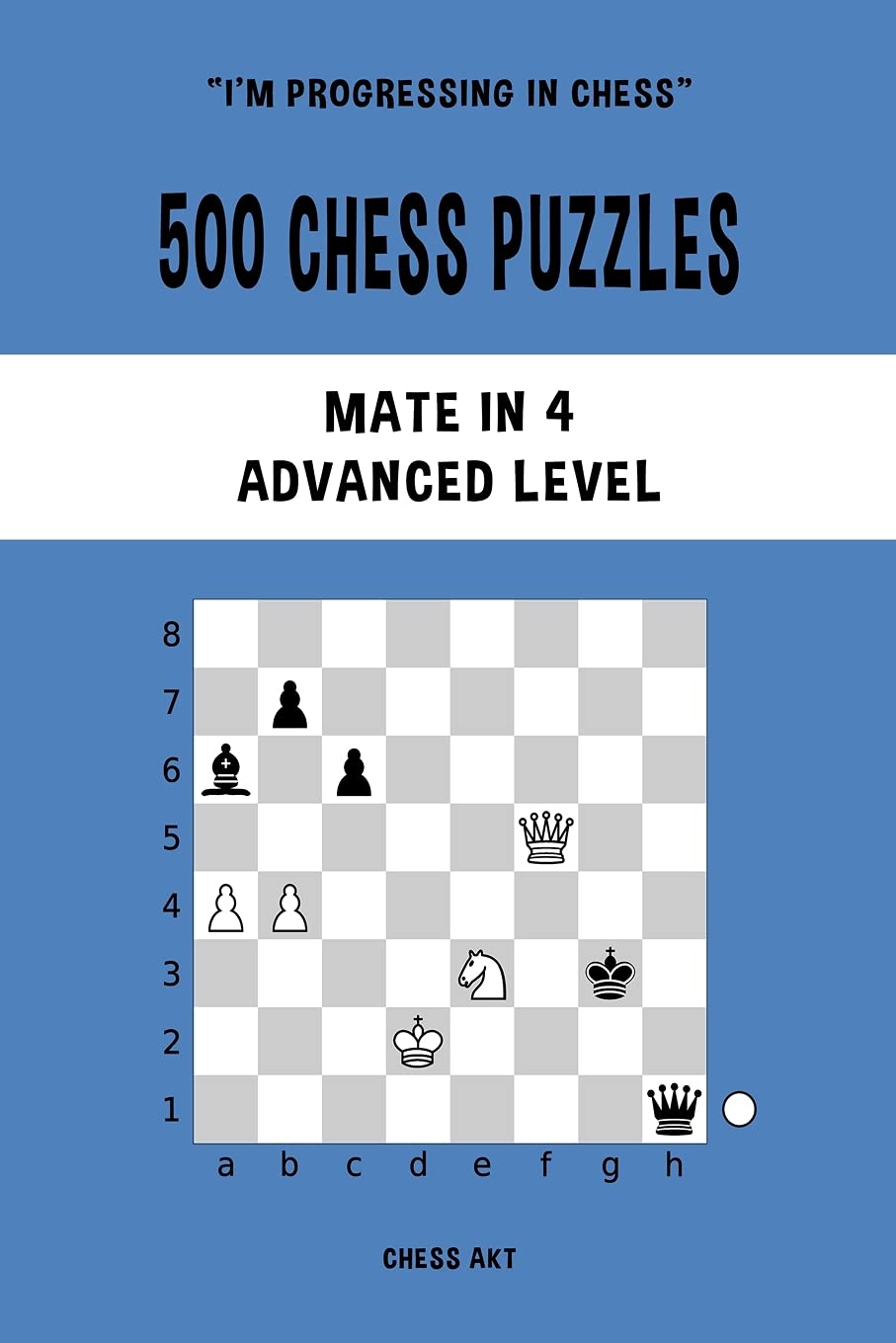 Blurb 500 Chess Puzzles, Mate in 4, Advanced Level