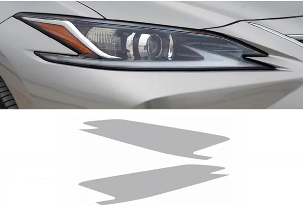 Samlng Transparent Car Front Light Film For Lexus Es Xz10 2018-2024 Black Car Headlight Anti Scratch Protection Film Tpu Sticker