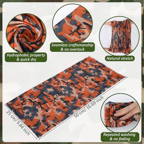 Image of Tarpop 12 /30 Pcs Neck Gaiters Scarf Elastic Wrap Headband Sweat Absorbing Bandana for Women Men Sports Yoga Running