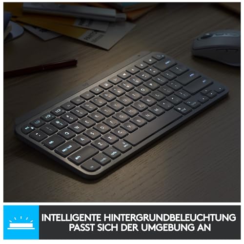 MX Keys Mini Minimalist Wireless Illuminated Keyboard - GRAPHITE - DEU - Tastiera gaming - Immagine 8