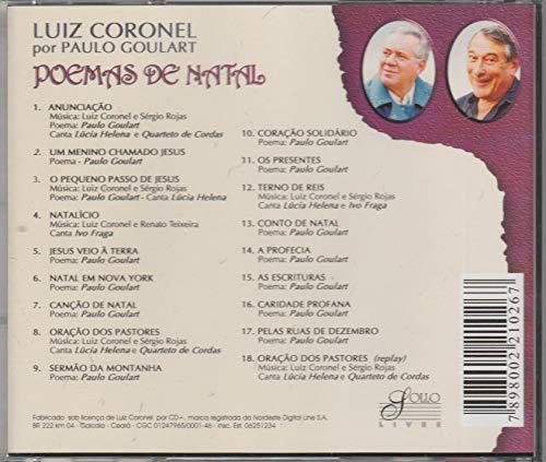Luiz Coronel Por Paulo Goulart - Cd Poemas De Natal