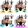 READAEER Push Up Bars Gym Exercise Equipment Fitness 1 Pair Pushup Handles with Cushioned Foam Grip and Non-Slip Sturdy Structure Push Up Bars for Men & Women