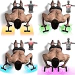 READAEER Push Up Bars Gym Exercise Equipment Fitness 1 Pair Pushup Handles with Cushioned Foam Grip and Non-Slip Sturdy Structure Push Up Bars for Men & Women - Image 2