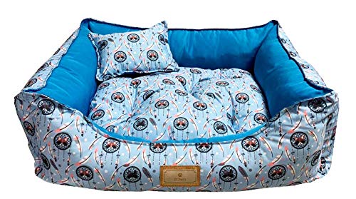 Cama Raposa Azul Pet para Cães e Gatos Tamanho G SS Pets para Cães