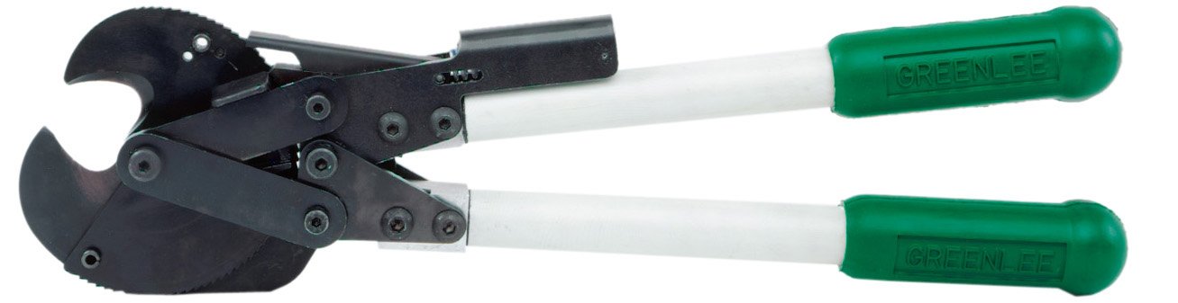 Ratchet Cable Cutter, Shear Cut, 19-1/8 In