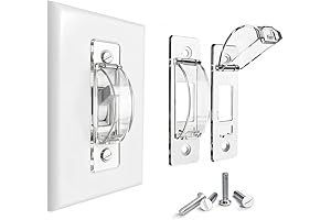 ILIVABLE 2-Pack Child Proof Light Switch Plate Covers, Protect Switches from Accidental use