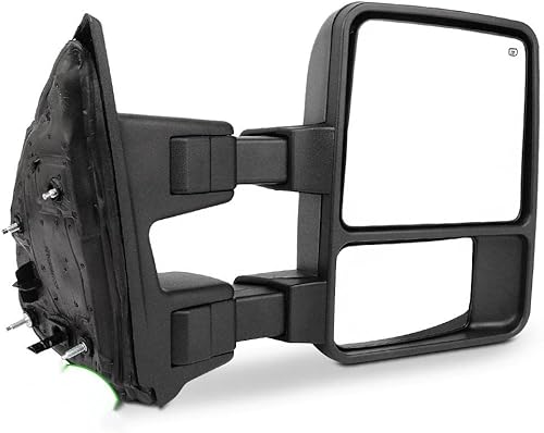 SCITOO Espejos laterales derecho para pasajeros 2008-2016 para Ford F-250 para F-350 para F-450 para F-550 Super Duty con señal de giro calentada
