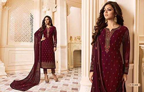 Image of Delisa Indian /Pakistani Wedding Partywear Plus Size Pant Salwar Kameez Ready to Wear Salwar Suit for Womens 01