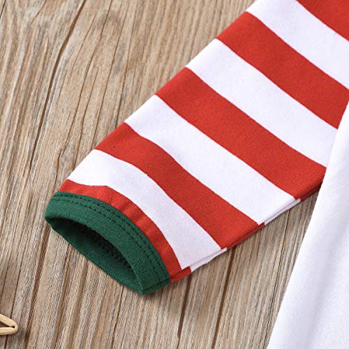 Pasgeboren Baby Peuter Baby Meisjes Kerst Romper Icing Ruche Jumpsuit Broek Lange Mouwen Bodysuit Pyjama Nachtkleding Homewear Herfst Winter Kleding Outfit 0-18 Maanden good stuff - Afbeelding 6