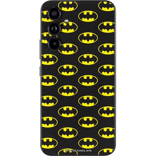Skinit Phone Decal Skin Compatible with Samsung Galaxy A54 5G - Officially Licensed Warner Bros Batman Logo All Over Print Design
